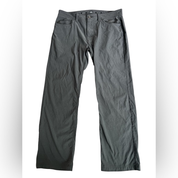 Prana Men's Standard Fit Gray Pants Hiking - Picture 1 of 6
